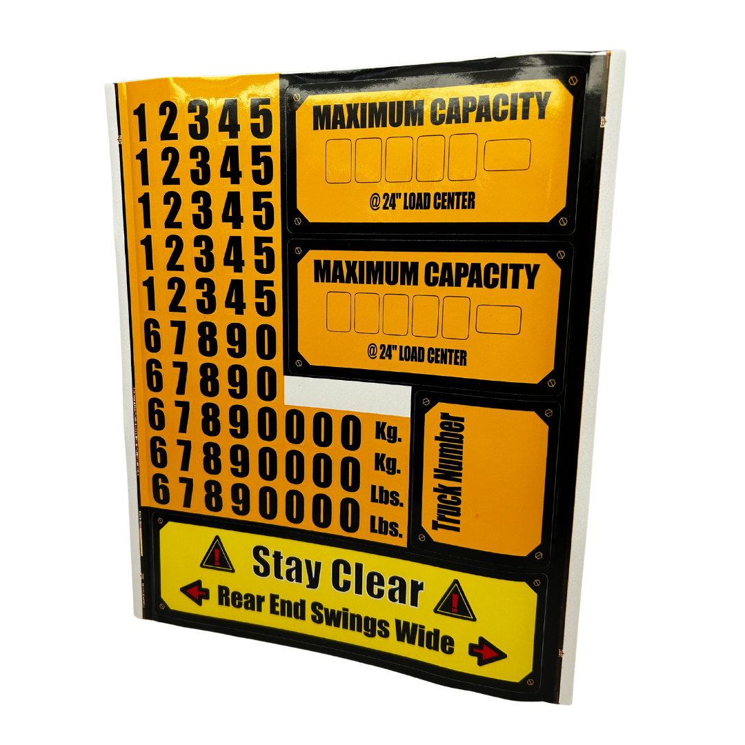 Lift Truck Safety Stickers