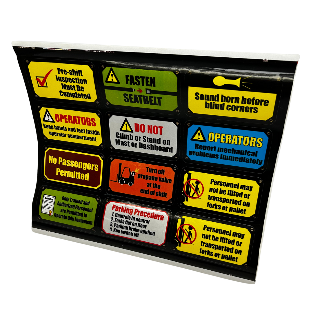 Lift Truck Safety Stickers