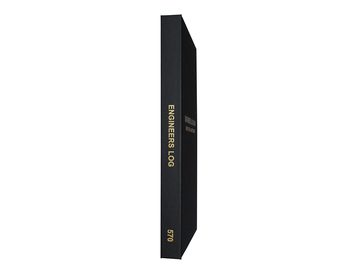 Engineers (3 Shifts per page) Log Book #570 Spine