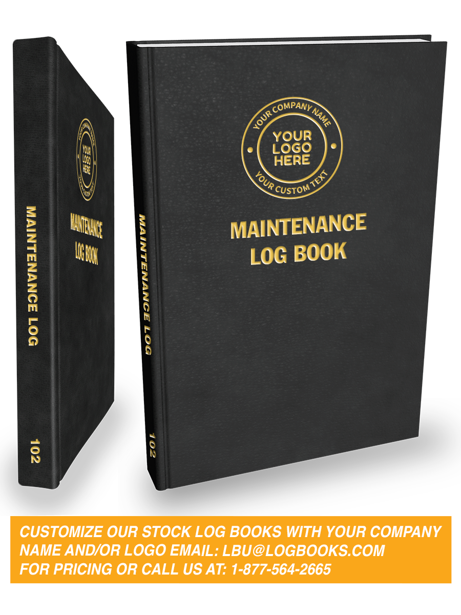 General Maintenance Log Book #102 Custom Cover