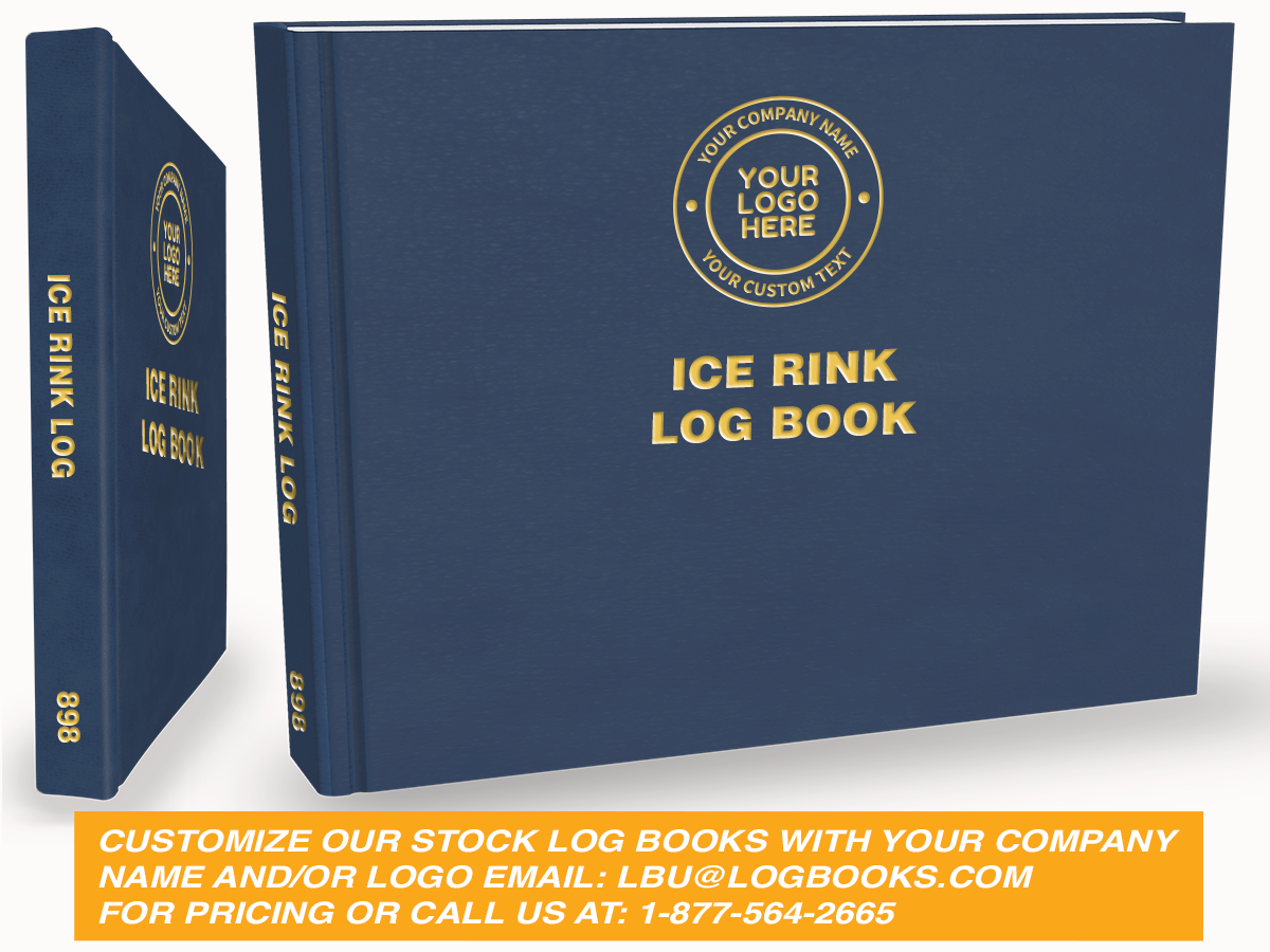 Ice Rink / Refrigeration Log Book (4 Compressors - Freon) #898 Custom Cover