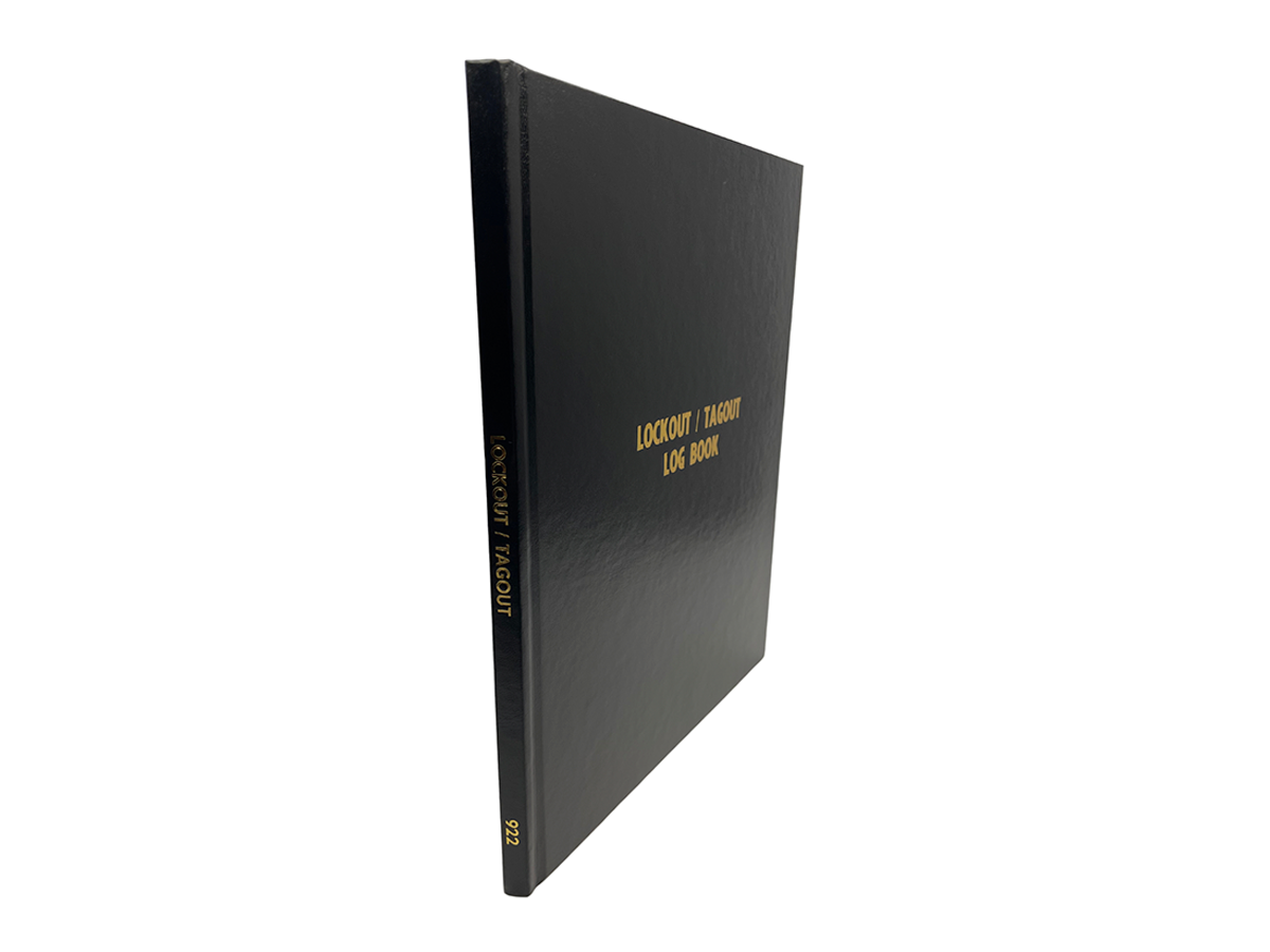Lock-Out / Tag-Out Log Book #922 Spine