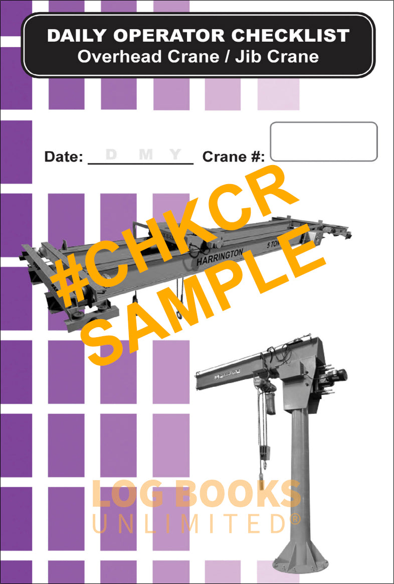 Overhead Crane / Jib Crane Inspection Checklist Caddy 