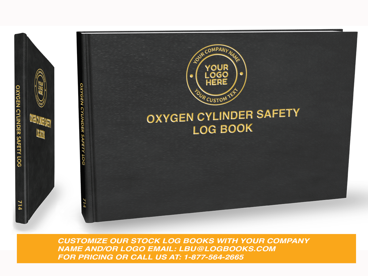 Oxygen Cylinder Log Book #714 Custom Cover