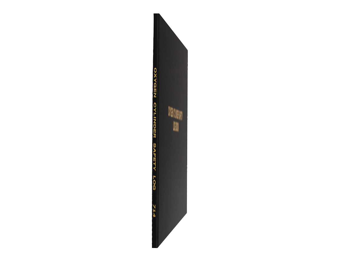 Oxygen Cylinder Log Book #714 Spine