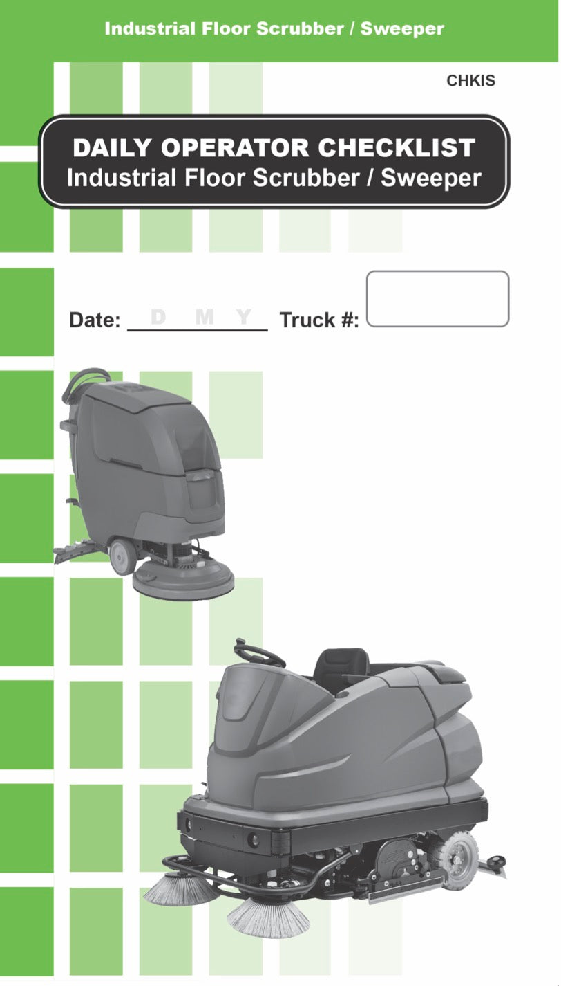Industrial Floor Scrubber / Sweeper - Replacement Log #CHKIS