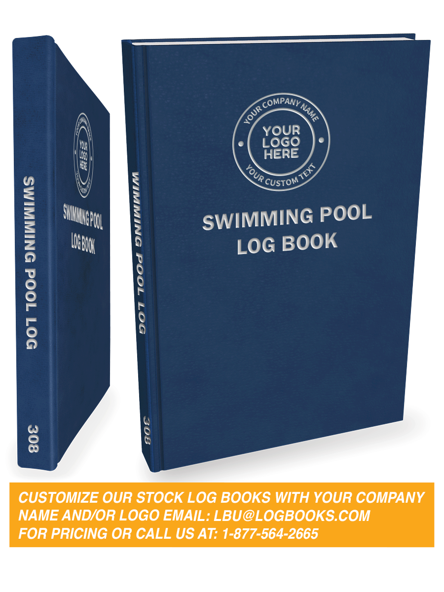 Swimming Pool Log Book #308 Custom Cover