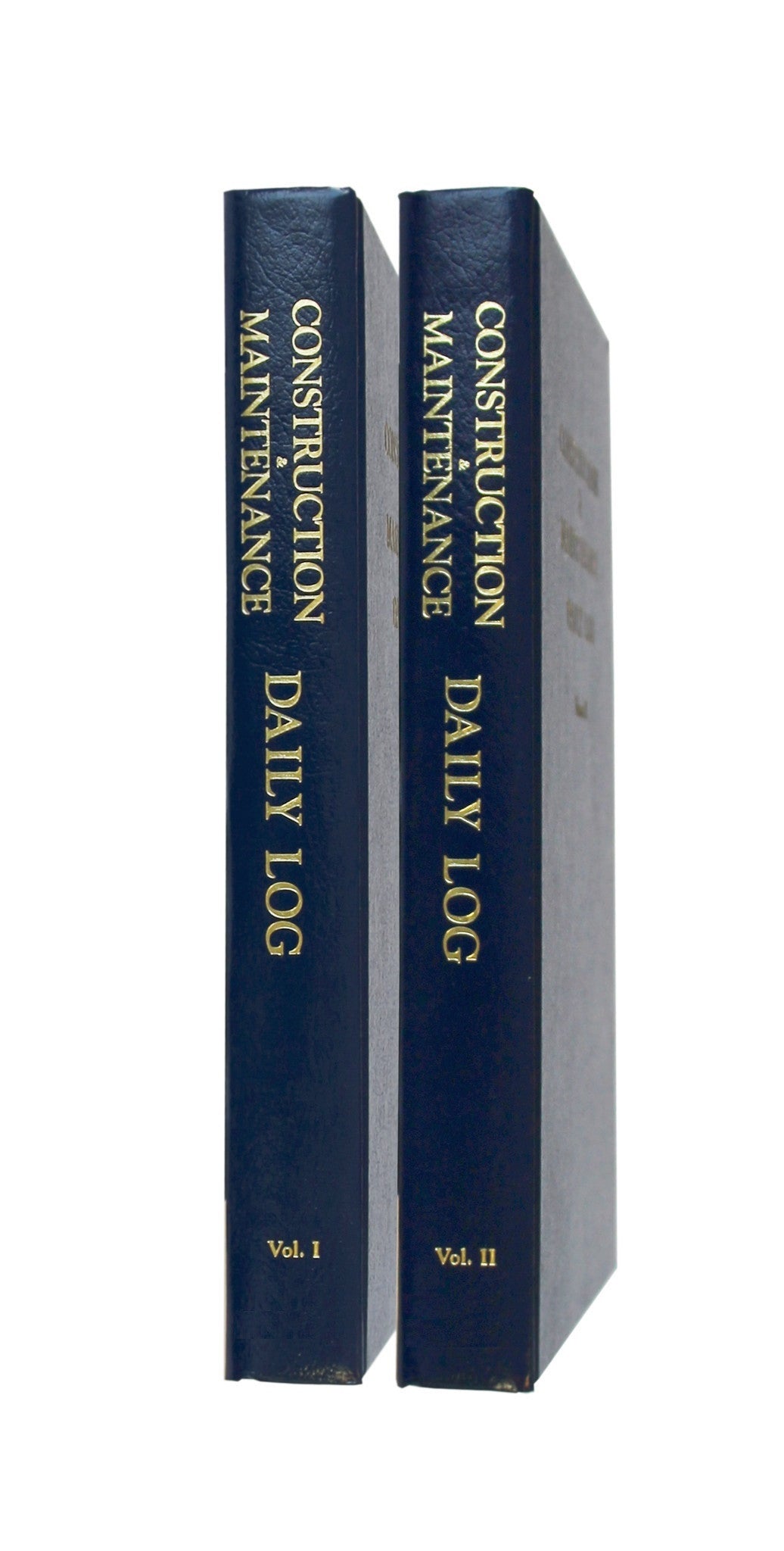 Construction & Maintenance (2 Volume Set) Daily Log Book - Spine