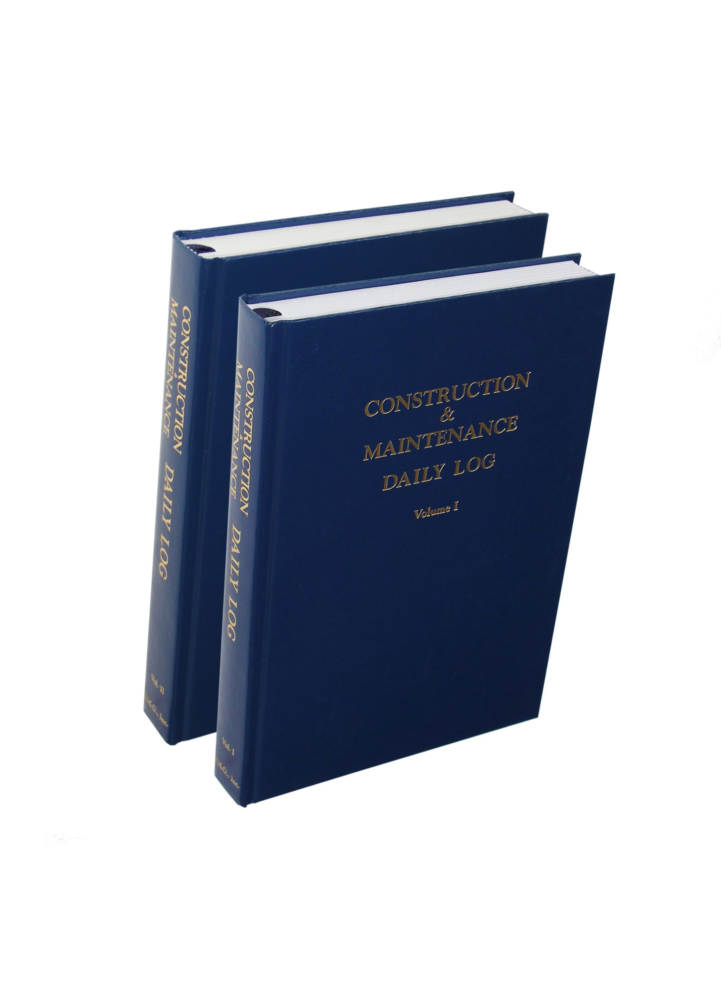 Construction & Maintenance (2 Volume Set) Daily Log Book - Front