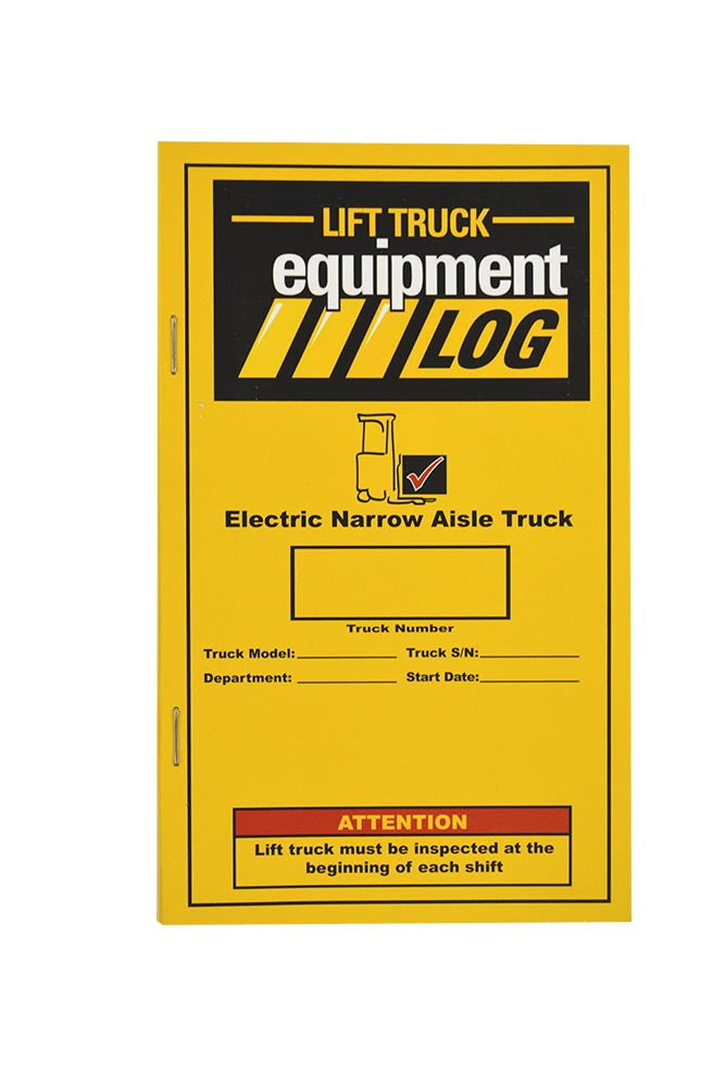 Electric Narrow Aisle (Reach & Order Picker) Truck Log + Checklist Caddy # LOG(N)