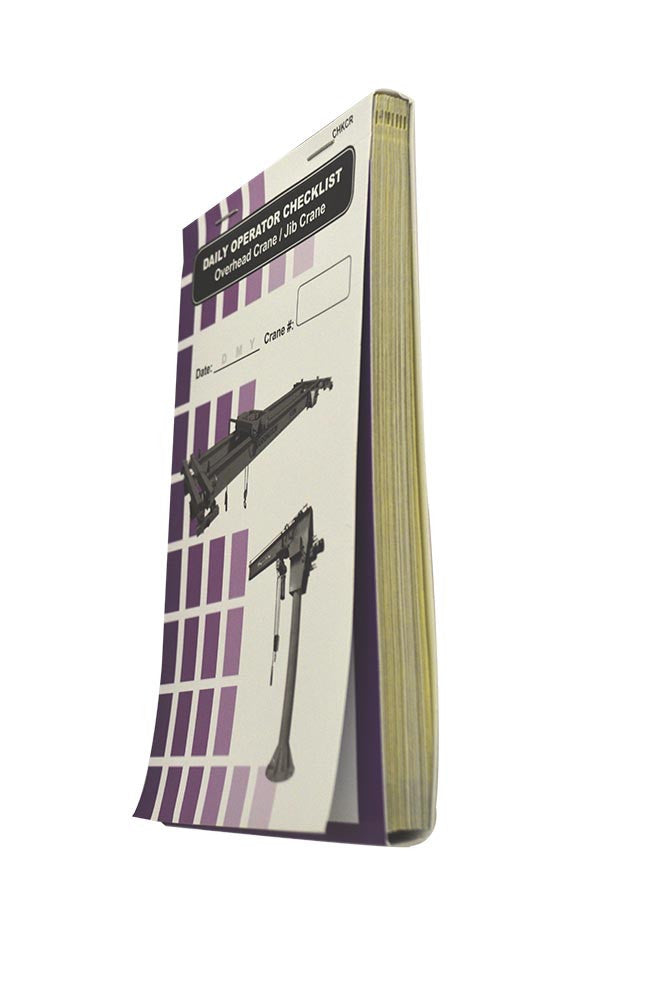 Overhead Crane / Jib Crane Inspection Checklist Caddy