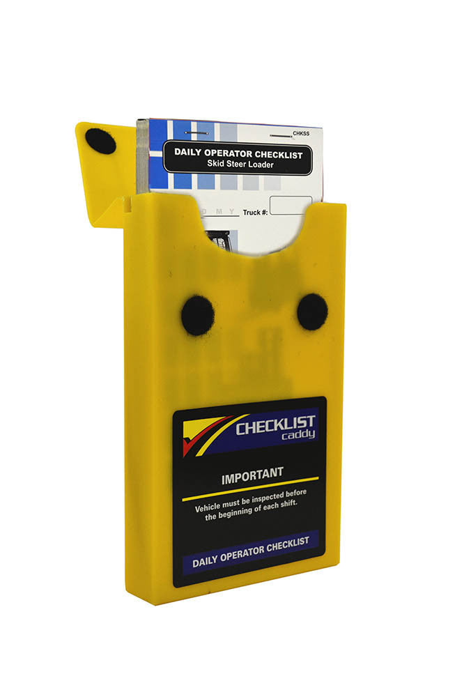 Skid Steer Loader Checklist + Plastic Caddy # SCADD(SS)