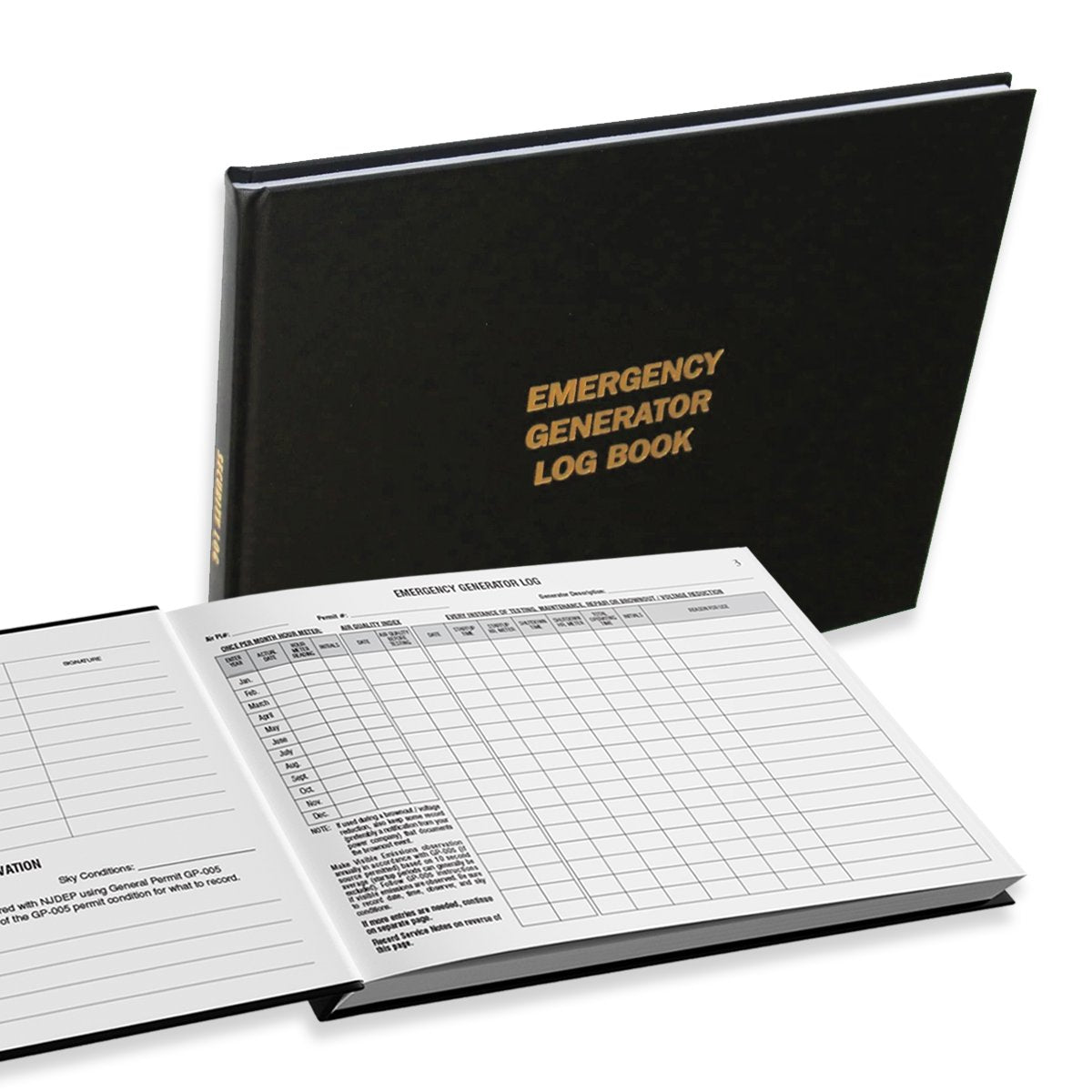 Emergency Generator Operating Log Emergency Generator Log Book – Log Books Unlimited