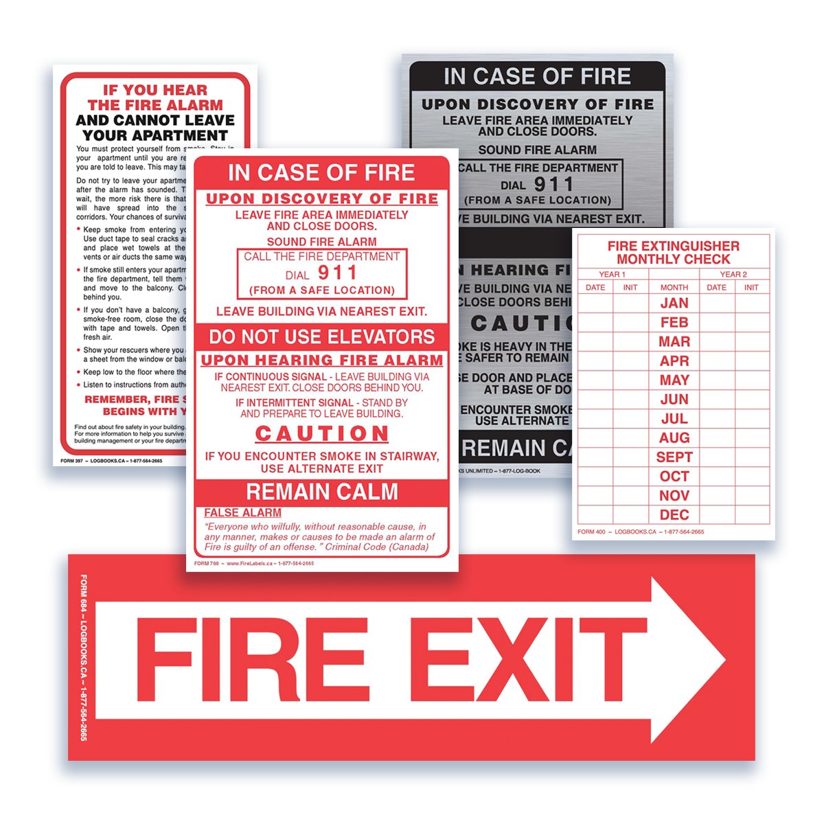 Fire Labels / Signs – Log Books Unlimited