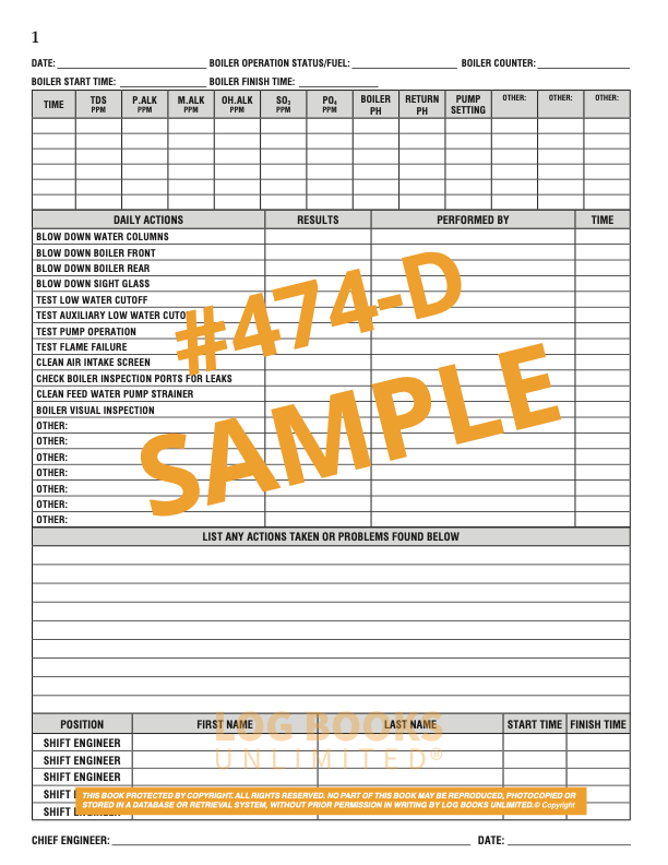 Engineering Master Log Detailed Engineers Log Book #474-D – Log Books Unlimited