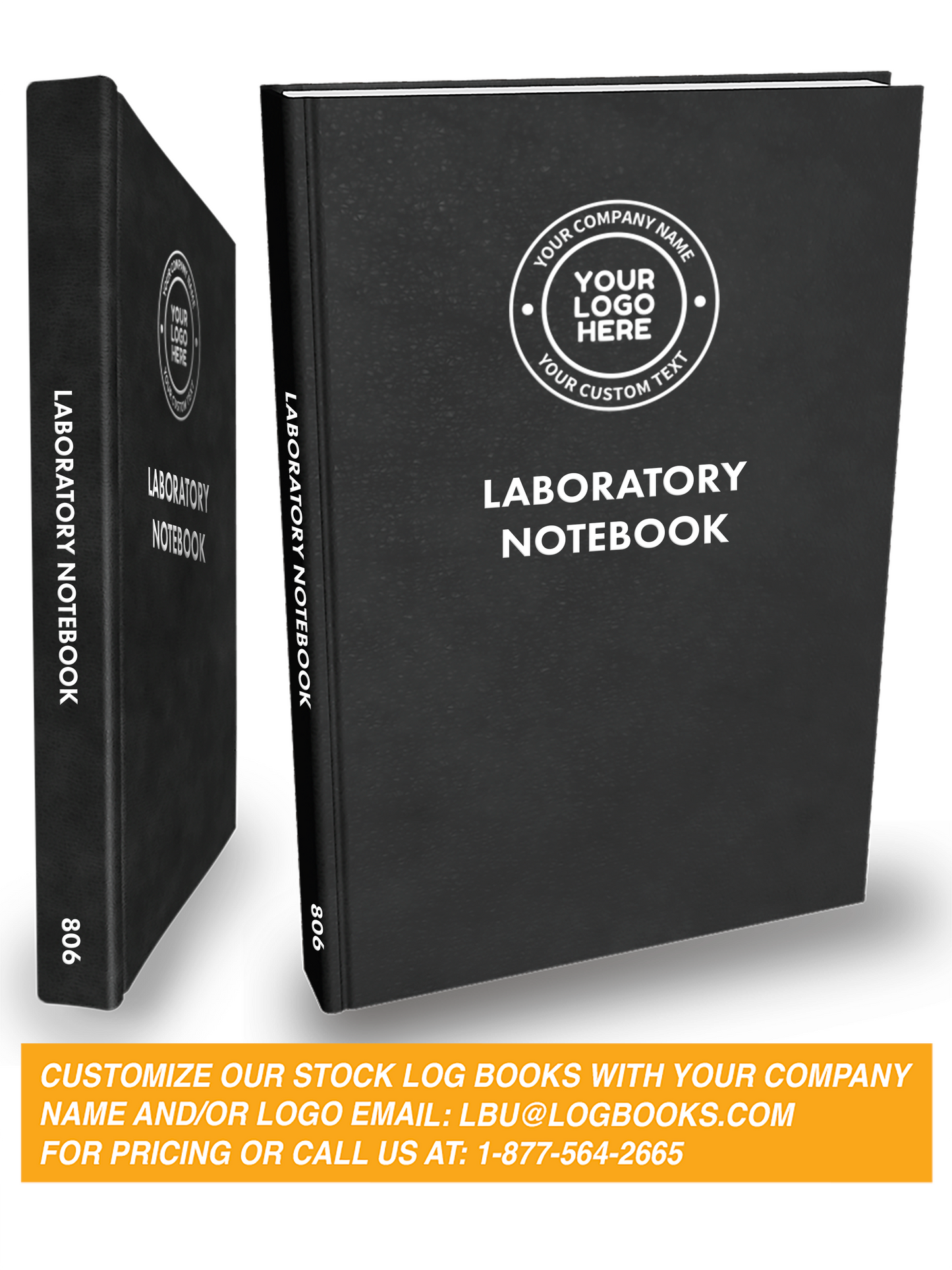 #806 Lab Notebook -Customized with your Logo!