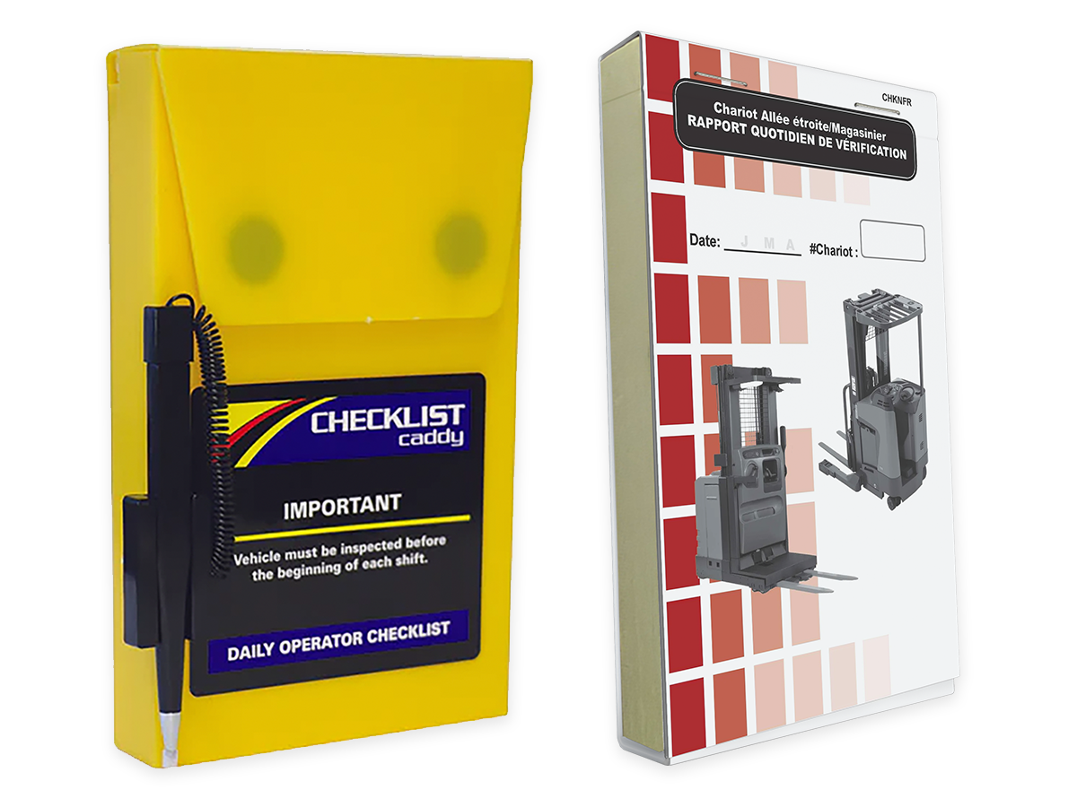 Chariot Allée étroite et Magasinier + Boîte en Plastique # SCADDFR(N)