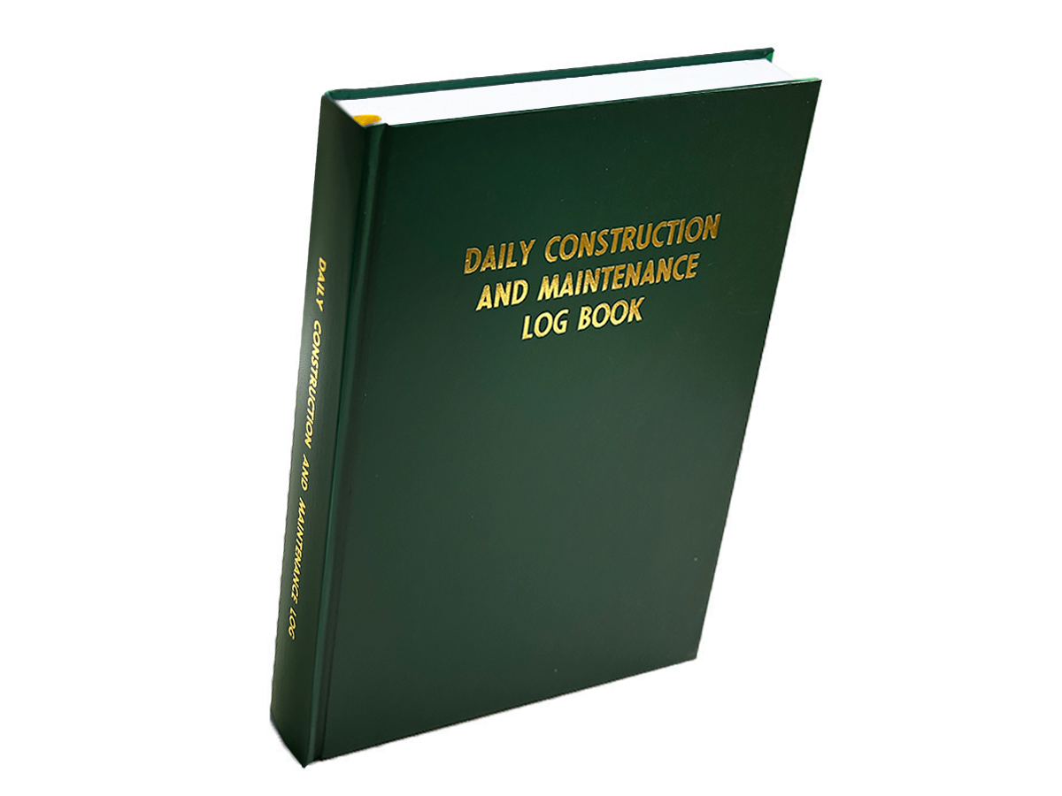Construction & Maintenance Daily Log Book #505 Front Cover