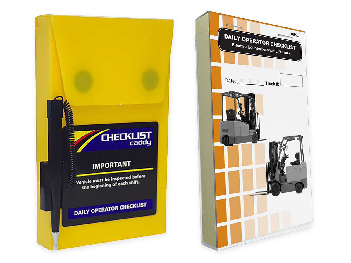 Electric Counterbalance Checklist + Plastic Caddy # SCADD(E)