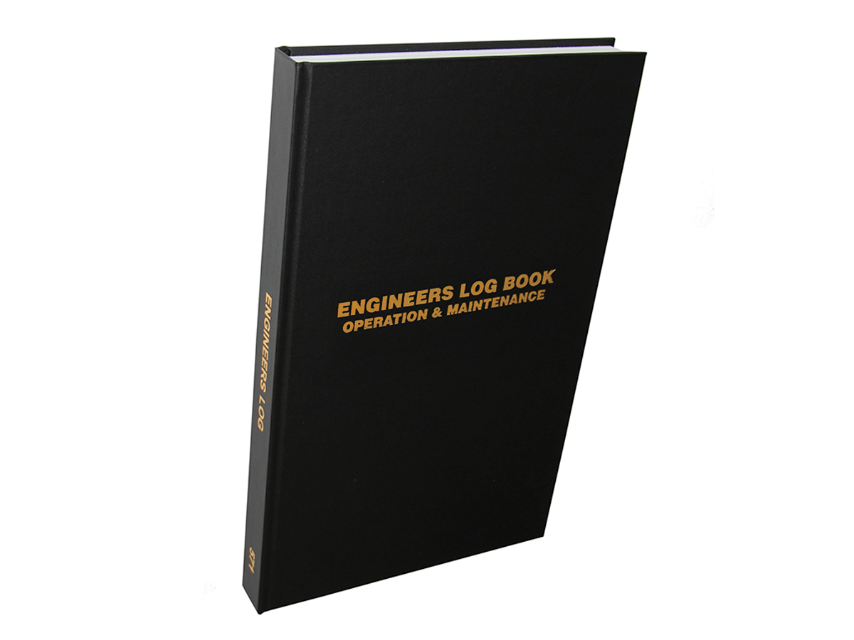 Engineers (1 Shifts per page) Log Book #571 Front Cover