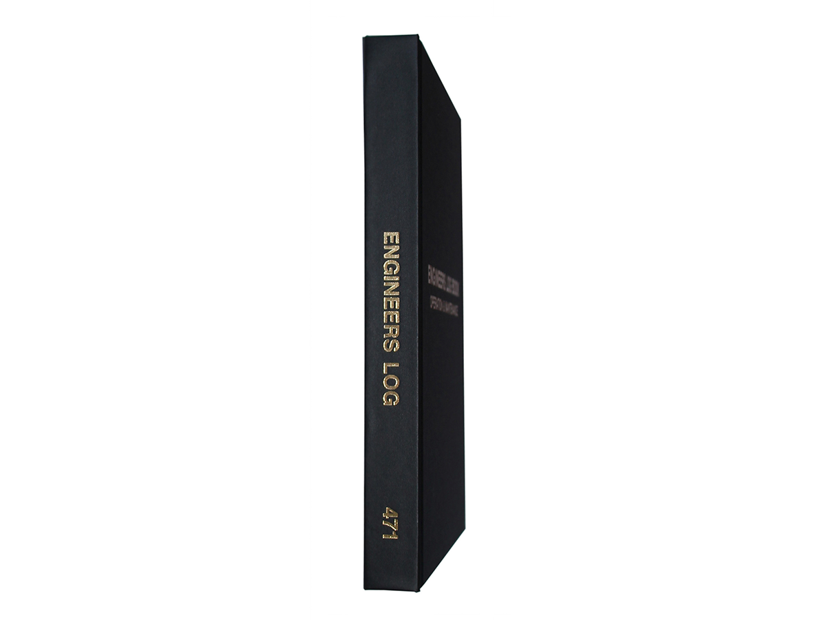 Engineers (2 Shifts per page) Log Book #472 Spine