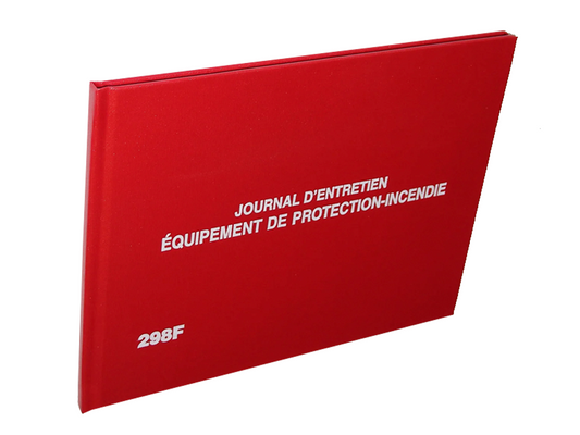 Fire Protection Log Book (French) #298F Front Cover