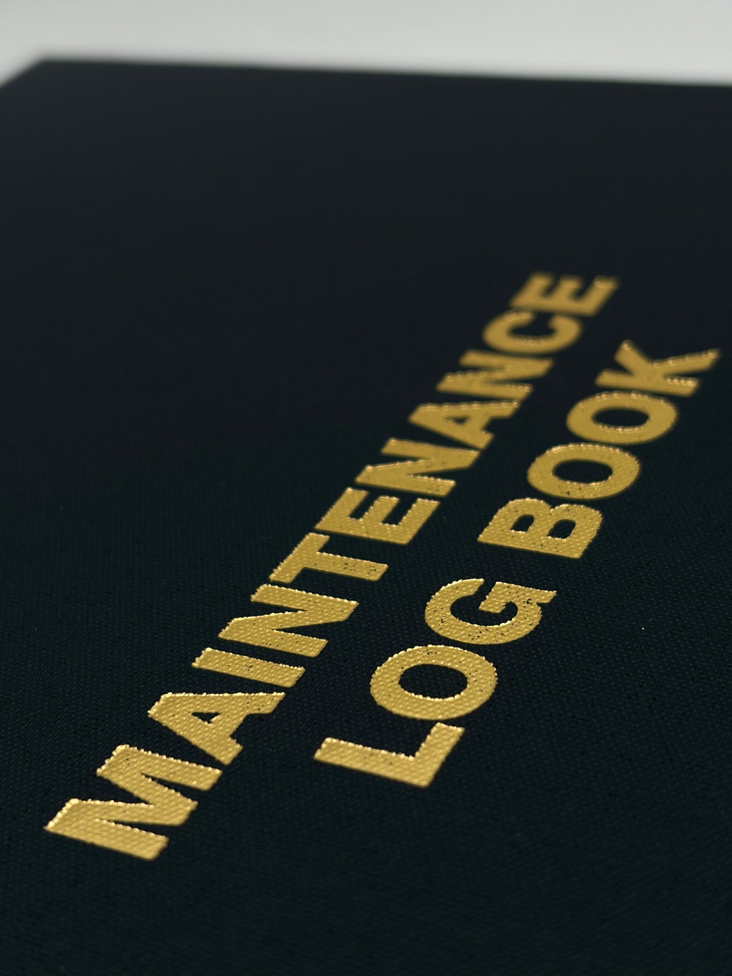 Close Up of #102 Maintenance Log Book