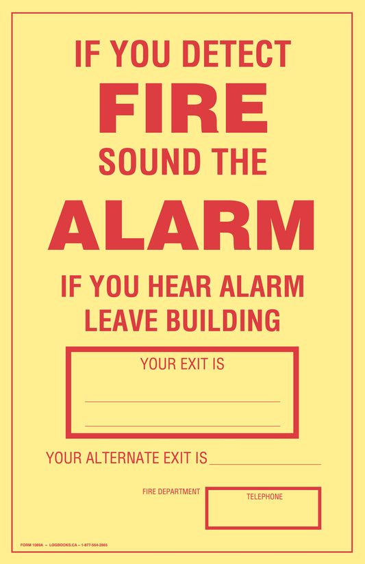 School Fire Alarm (Large) - Poster #1089A