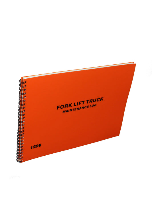 Fork Lift Truck Maintenance Log Book - Front