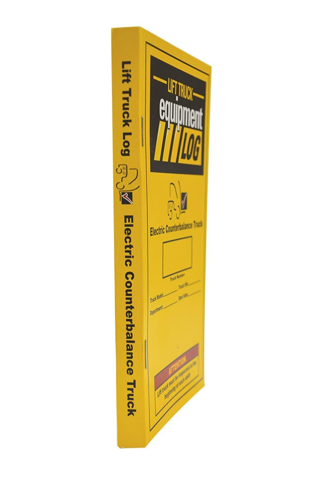 Electric Counterbalance Forklift Checklist + Plastic Caddy + Lock-Out Tags # LOG(E)