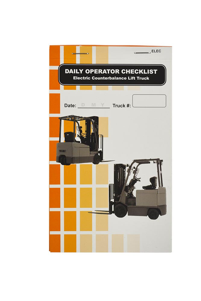 Electric Counterbalance Lift Truck + Checklist Caddy # SCADD(E)