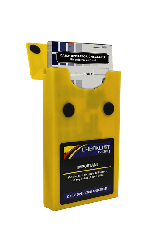 Electric Pallet Checklist + Plastic Caddy # SCADD(P)